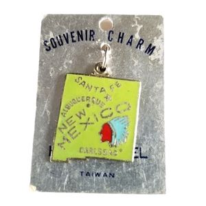 Vintage New Mexico Cloisonne Souvenir Charm